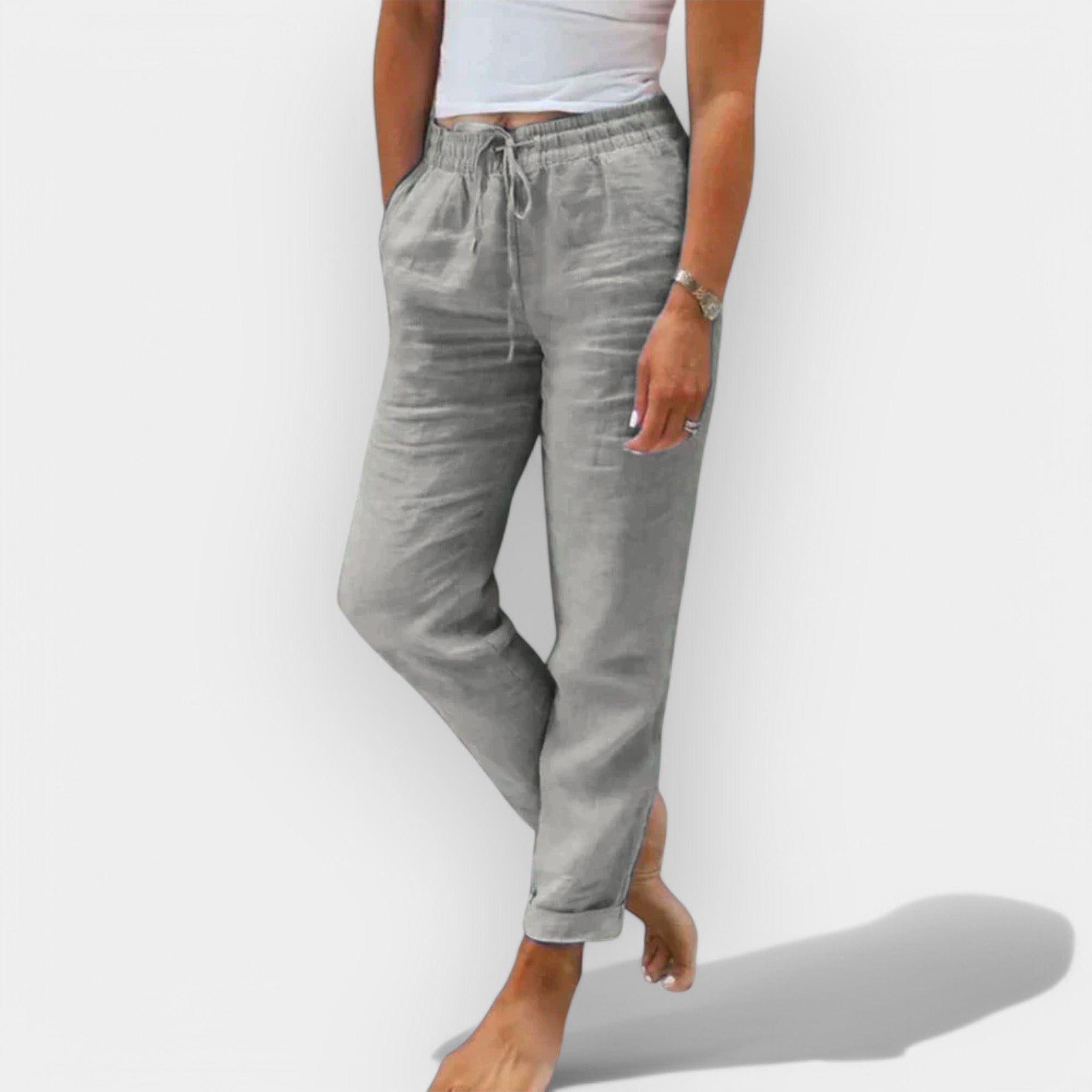 Diana | Pantalones de lino de verano cómodos