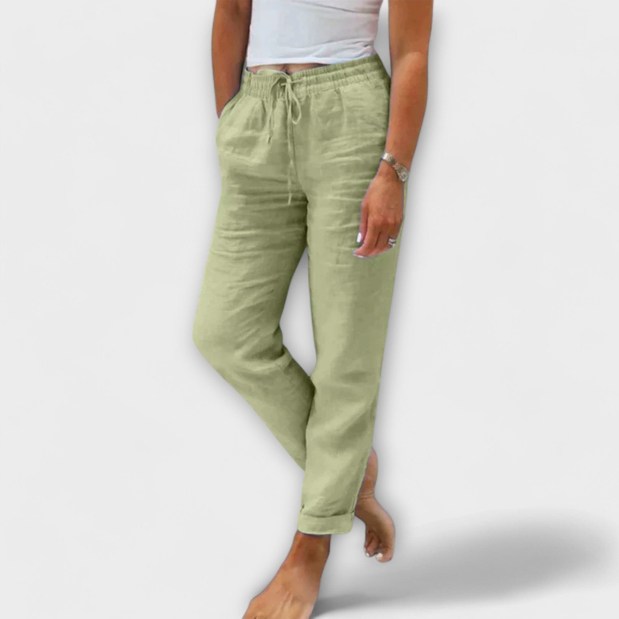 Stacy | Pantalones cortos de lino ligeros