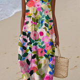 Vestido de playa artístico