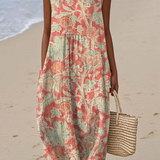 Vestido de playa artístico