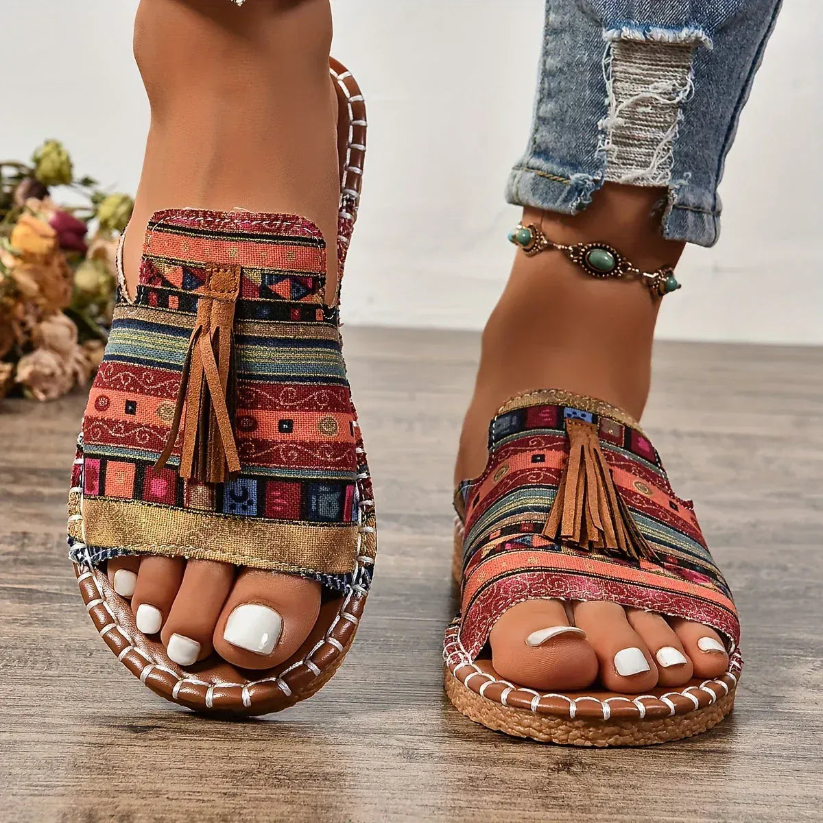 Leena | Sandalias ortopédicas planas con comodidad