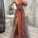 Amelia | Vestido elegante con abertura