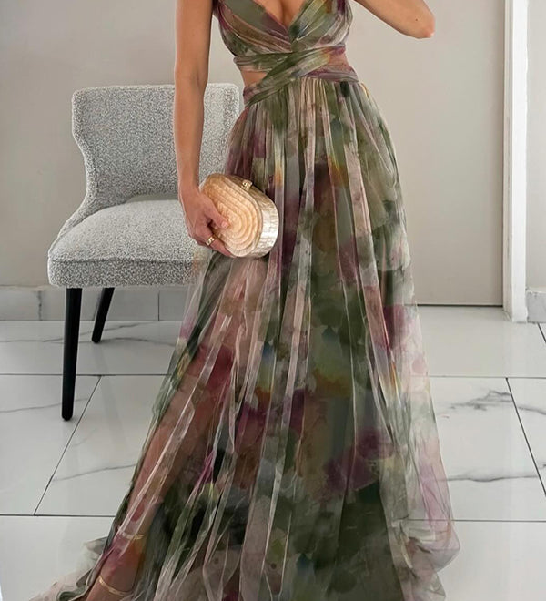 Alina | Vestido maxi deslumbrante