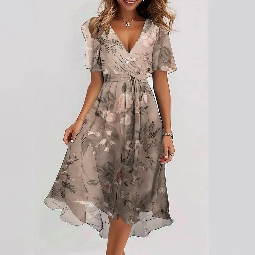 Eleonora - Vestido elegante de manga corta
