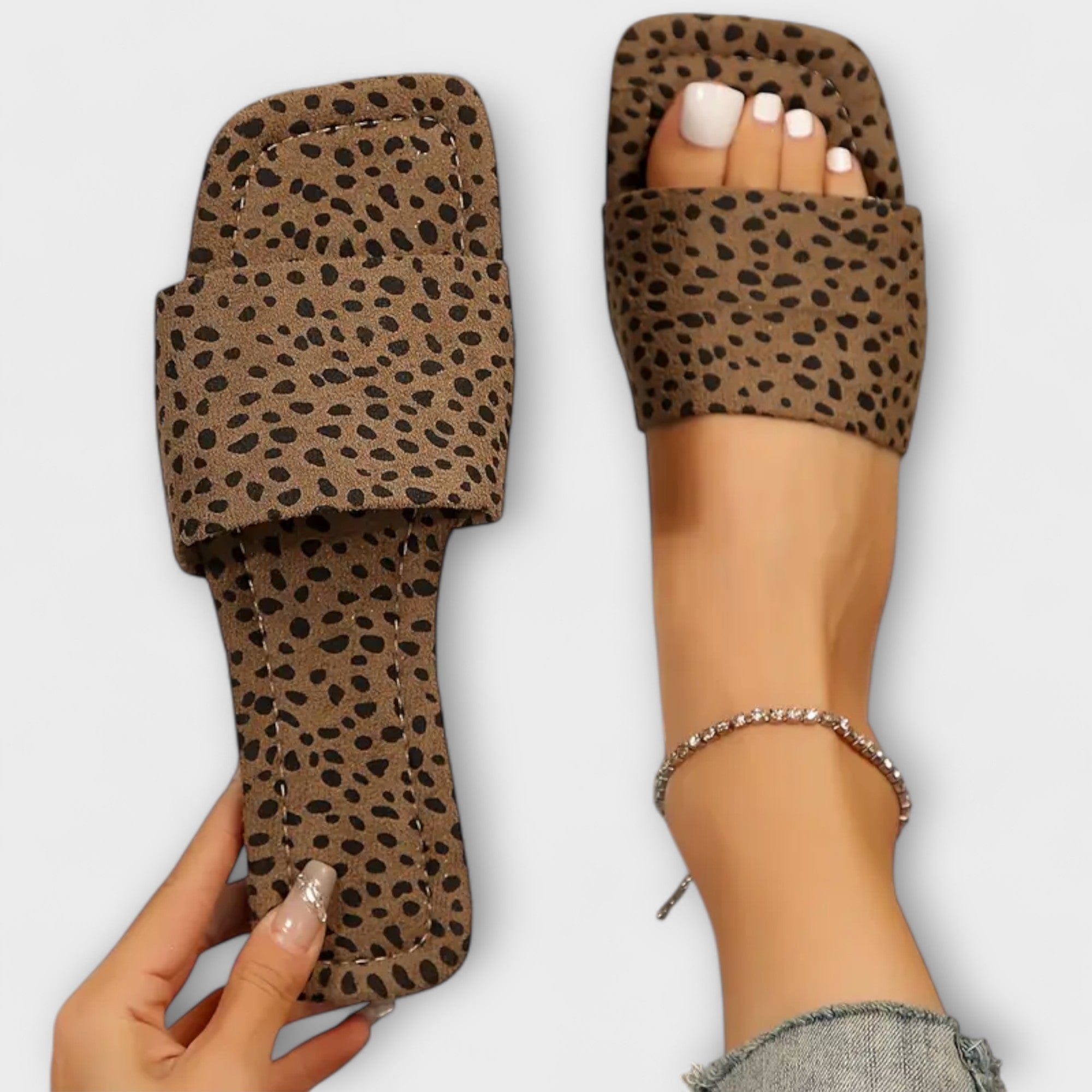 Elisabete | Mocasines con estampado de leopardo