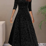 Nancy | Vestido de fiesta de terciopelo lujoso