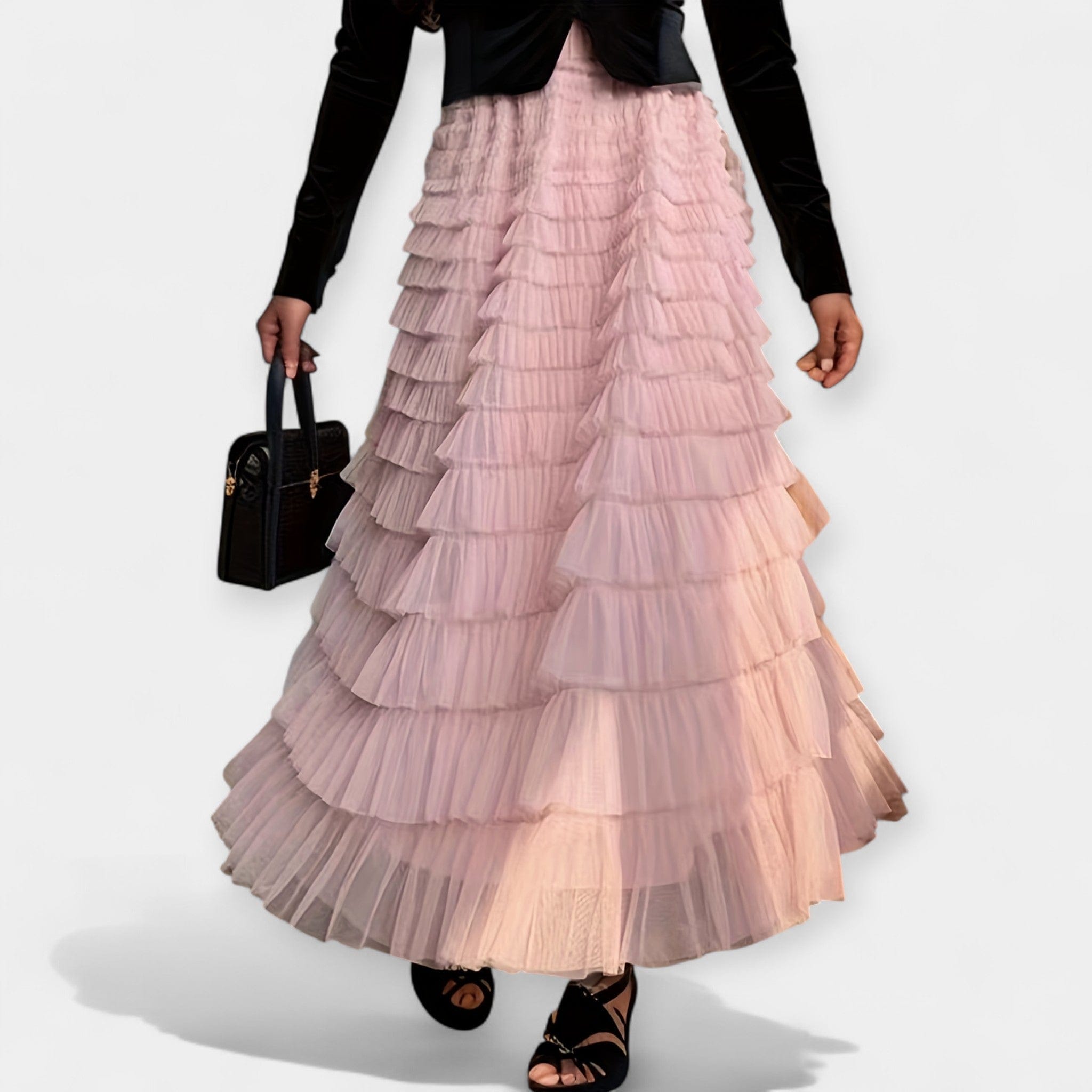 Vilnis | Falda elegante con detalles decorativos de tul