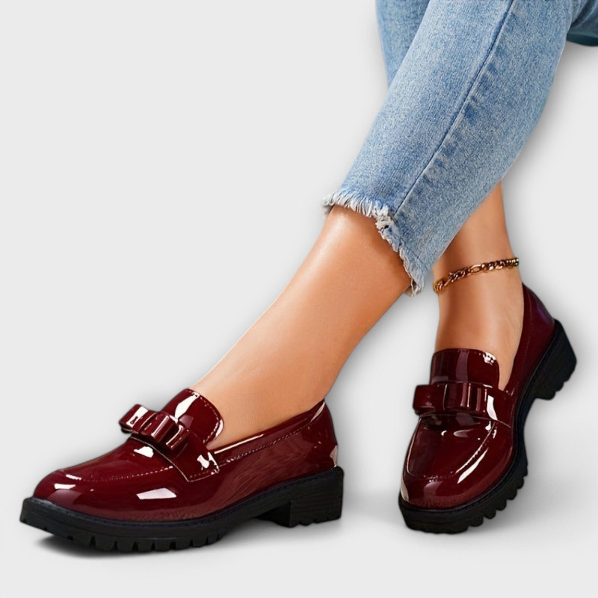 Eda | Mocasines de ante para mujeres con lazos naturales