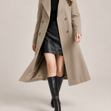Abrigo Trench de Doble Botón para Mujer