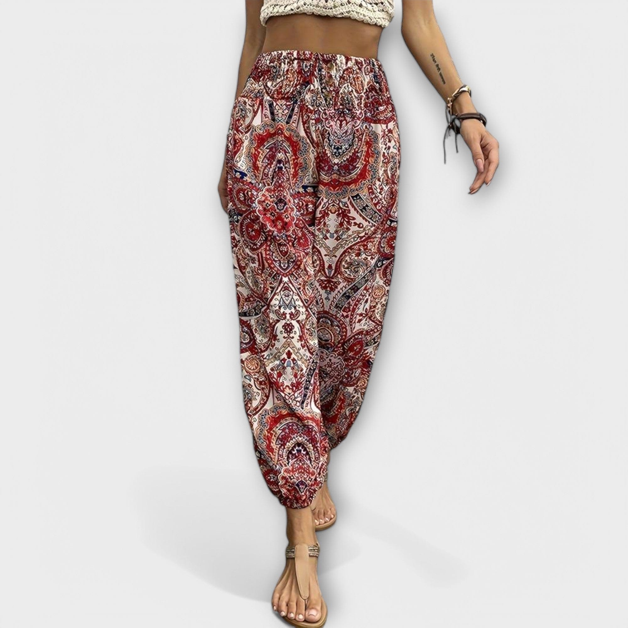 Scarlett | Pantalones con estampado étnico