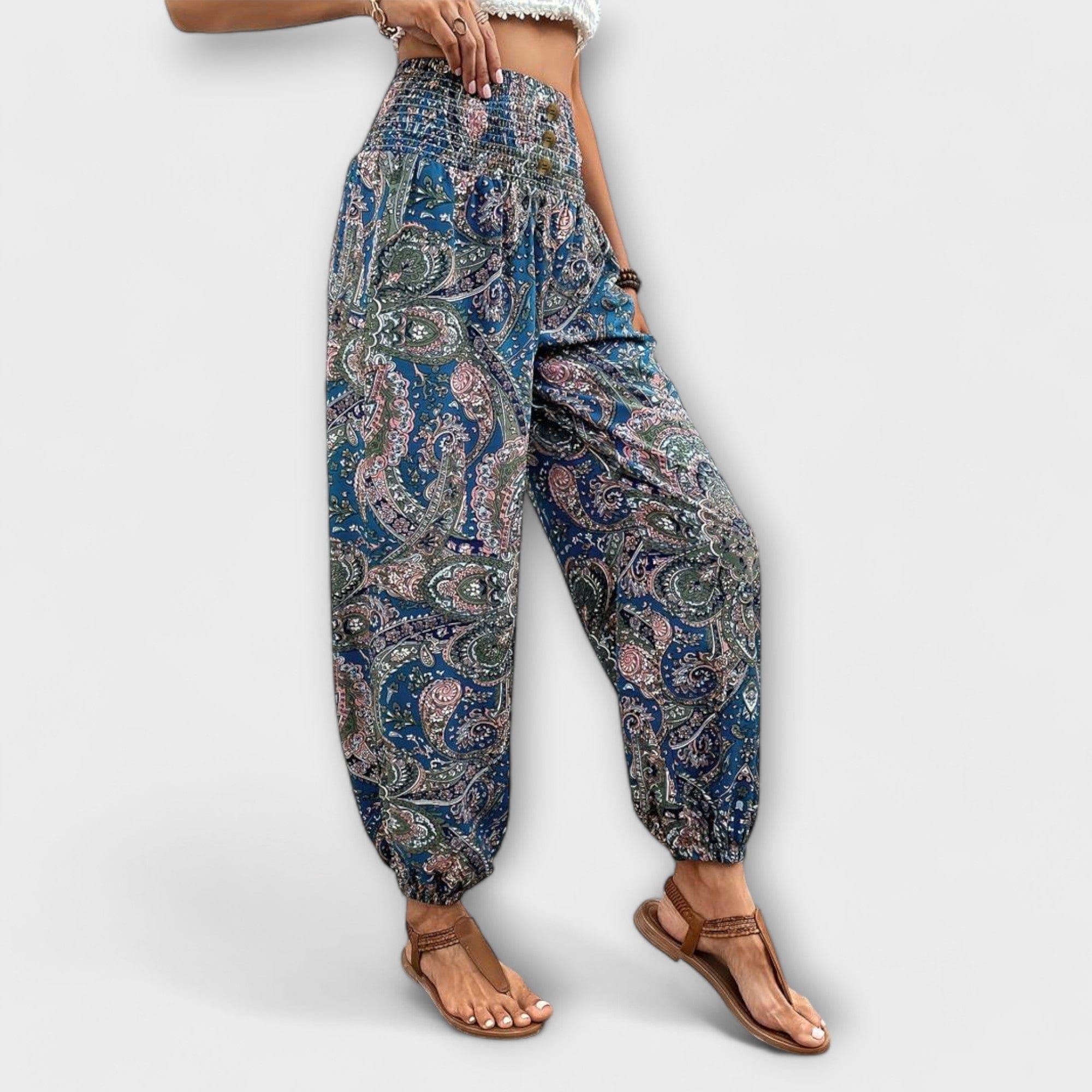Scarlett | Pantalones con estampado étnico