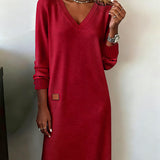 Carmen™ - Vestido de punto con escote en V
