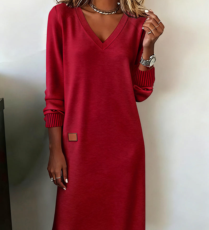 Carmen™ - Vestido de punto con escote en V