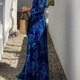 Calista | Vestido maxi floral sin hombros