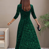 Nancy | Vestido de fiesta de terciopelo lujoso