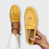 Jana | Mocasines de mujer beige con cuerda decorativa