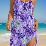 Haley™ - Vestido tropical estampado con tirantes
