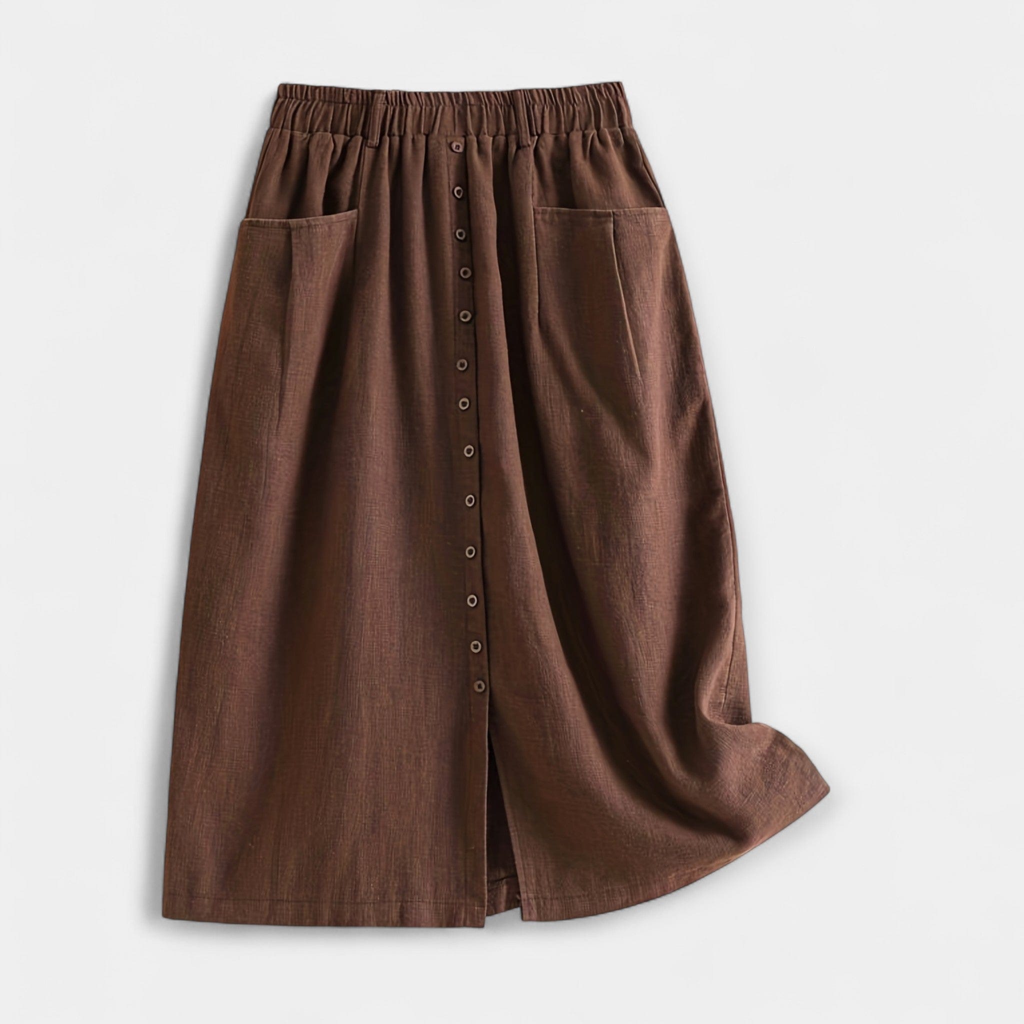Marju | Falda Midi de Lino