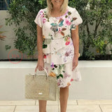Marvelle™ - Vestido con volantes florales