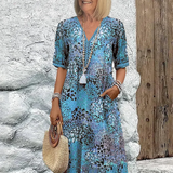 Fatima – Vestido con patrón floral