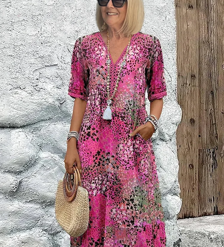 Fatima – Vestido con patrón floral