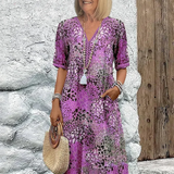 Fatima – Vestido con patrón floral