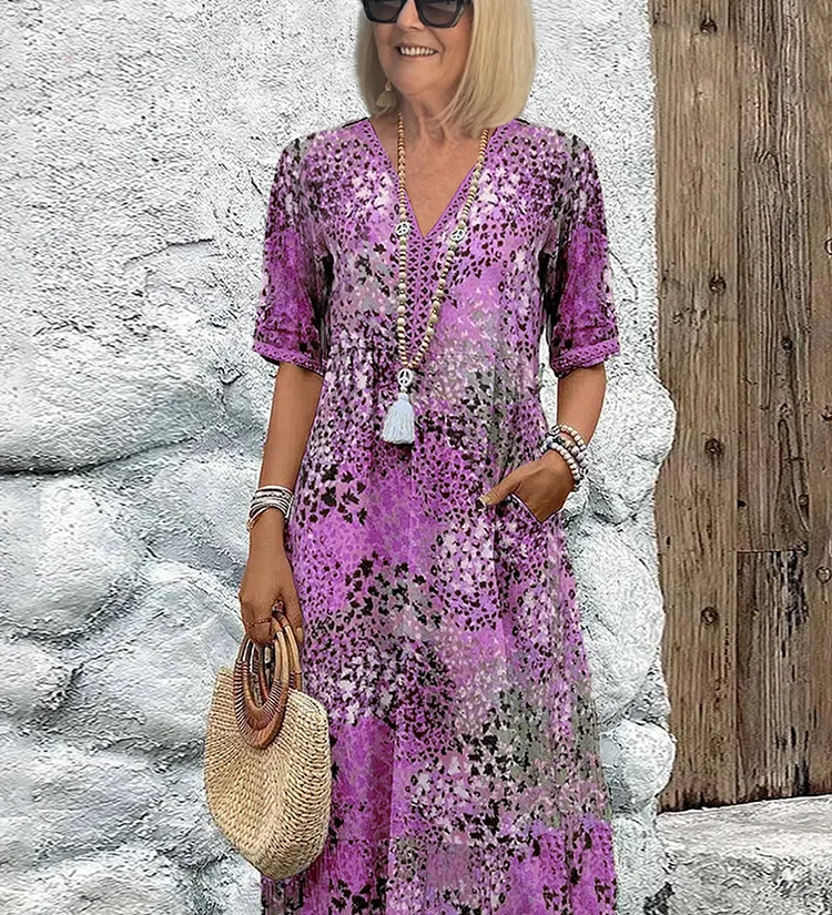 Fatima – Vestido con patrón floral
