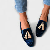Quinnlyn | Mocasines de estilo vintage con flecos