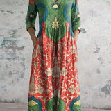 Celestine™ - Vestido maxi floral vintage