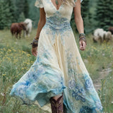 Mavis™ – Vestido maxi elegante con patrón floral