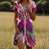 Mabel™ - Vestido de verano moderno con estampado étnico