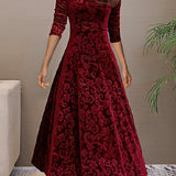 Nancy | Vestido de fiesta de terciopelo lujoso