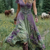 Mavis™ – Vestido maxi elegante con patrón floral