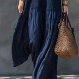 Vestido maxi patchwork bohemio