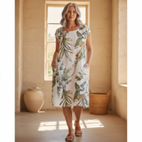 Ysella - Vestido estampado relajado