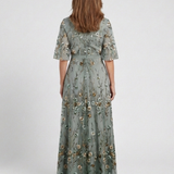 Evadne | Vestido maxi estampado con escote en V