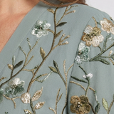 Evadne | Vestido maxi estampado con escote en V