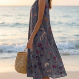 Sarita™ – Vestido midi vintage con patrón floral