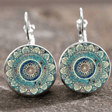 Aurora | Pendientes Redondos de Mandalas Vintage - Diseño Elegante