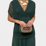 Alondra™ | vestido maxi largo floral con escote en V