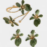 Berit | Conjunto de accesorios de flores: pulsera, pendientes y anillos