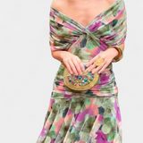 Alondra™ | vestido maxi largo floral con escote en V
