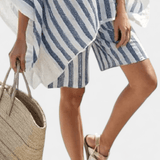 Salomé | Conjunto de blusa y pantalones cortos Svītrains Nancy