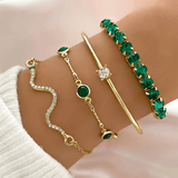 Esmeralda | Pulsera verde retro