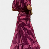 Alondra™ | vestido maxi largo floral con escote en V