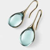 Aira | Conjunto de pendientes de cristal con acabado en oro y plata