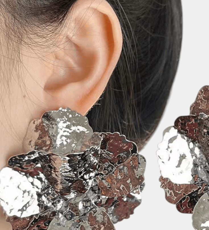 Aljona | Pendientes brillantes en forma de flor