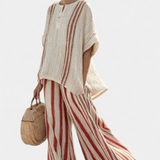 Vanessa | Conjunto texturizado a rayas Elegantsisksarkans