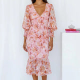 Amara | Vestido floral deslumbrante
