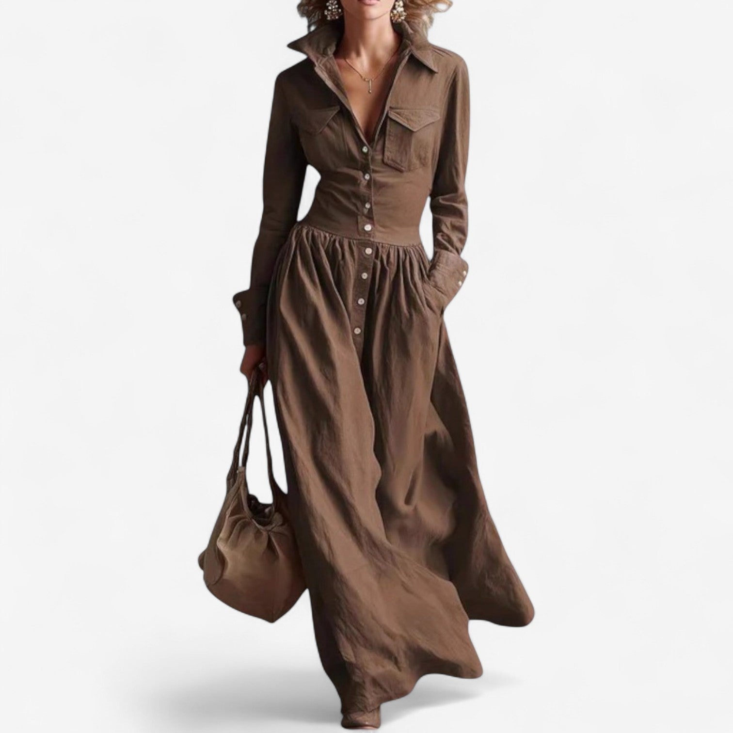 Vestido elegante con botones Janine™
